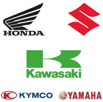 Autorizzato Honda, Yamaha, Kawasaki, Suzuki, Kymco
